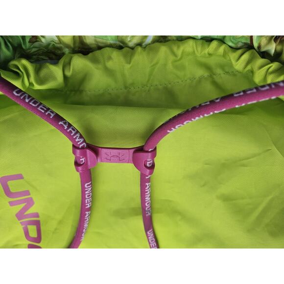 Under Armour - Unisex Sackpack Drawstring Backpack w/ Sunglasses Pocket Neon - Picture 10 of 15
